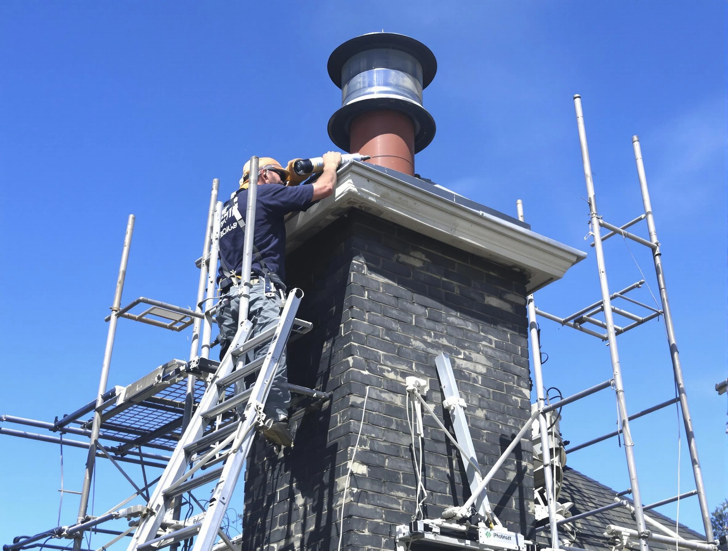 Sturdy chimney crown finished by Ettrick Chimney Sweep in Ettrick, VA