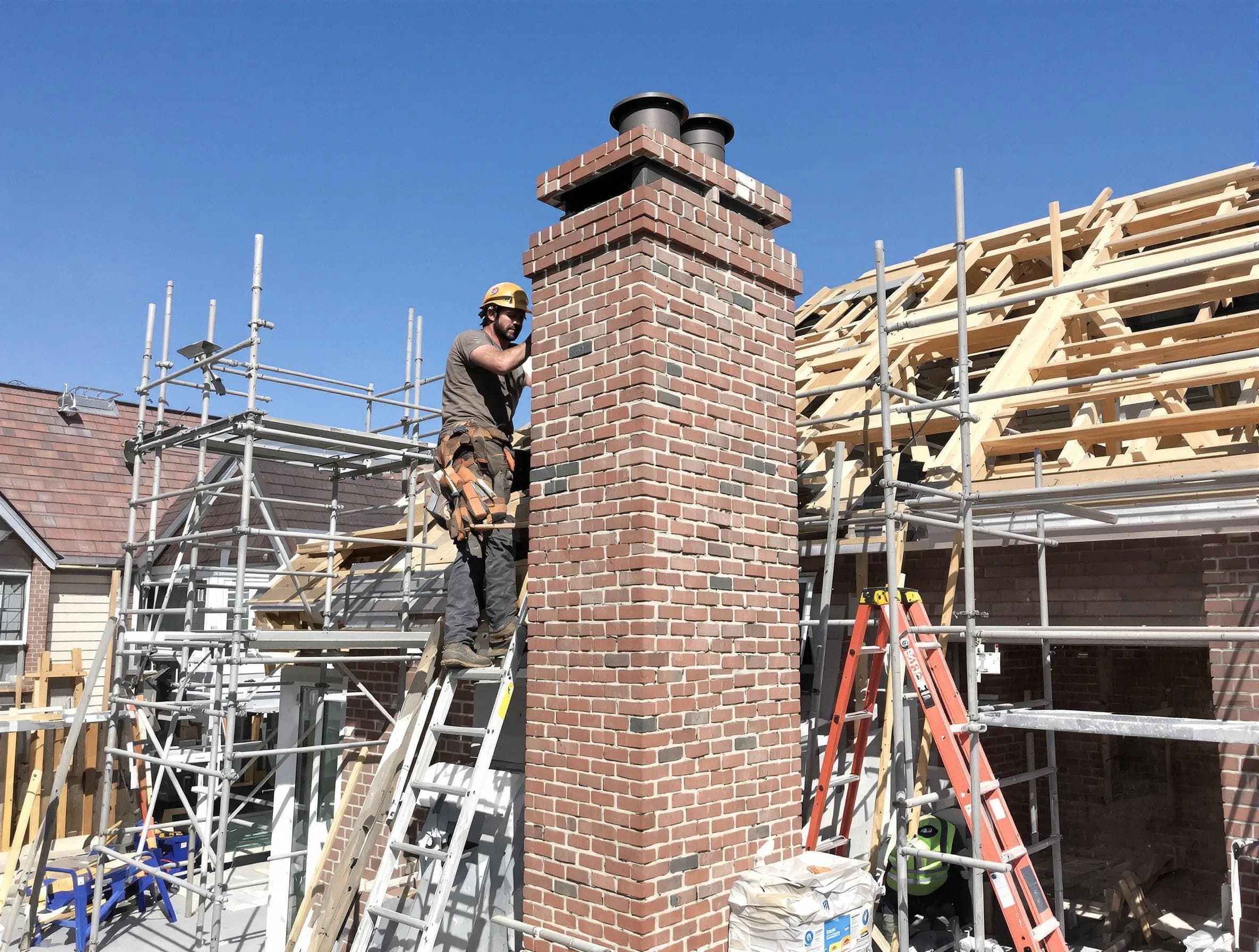 New chimney installation completed by Ettrick Chimney Sweep in Ettrick, VA