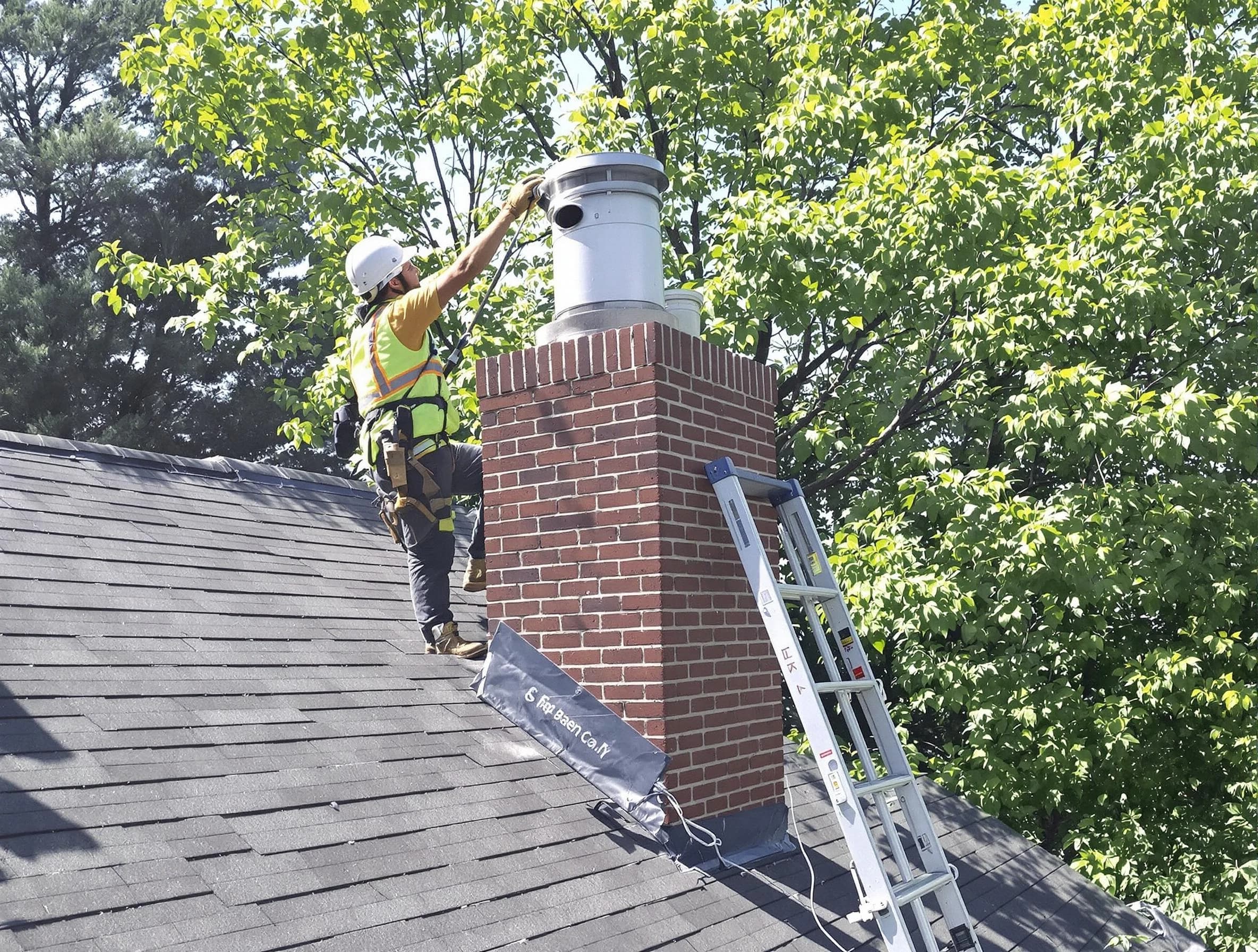 Chimney liner inspection by Ettrick Chimney Sweep in Ettrick, VA