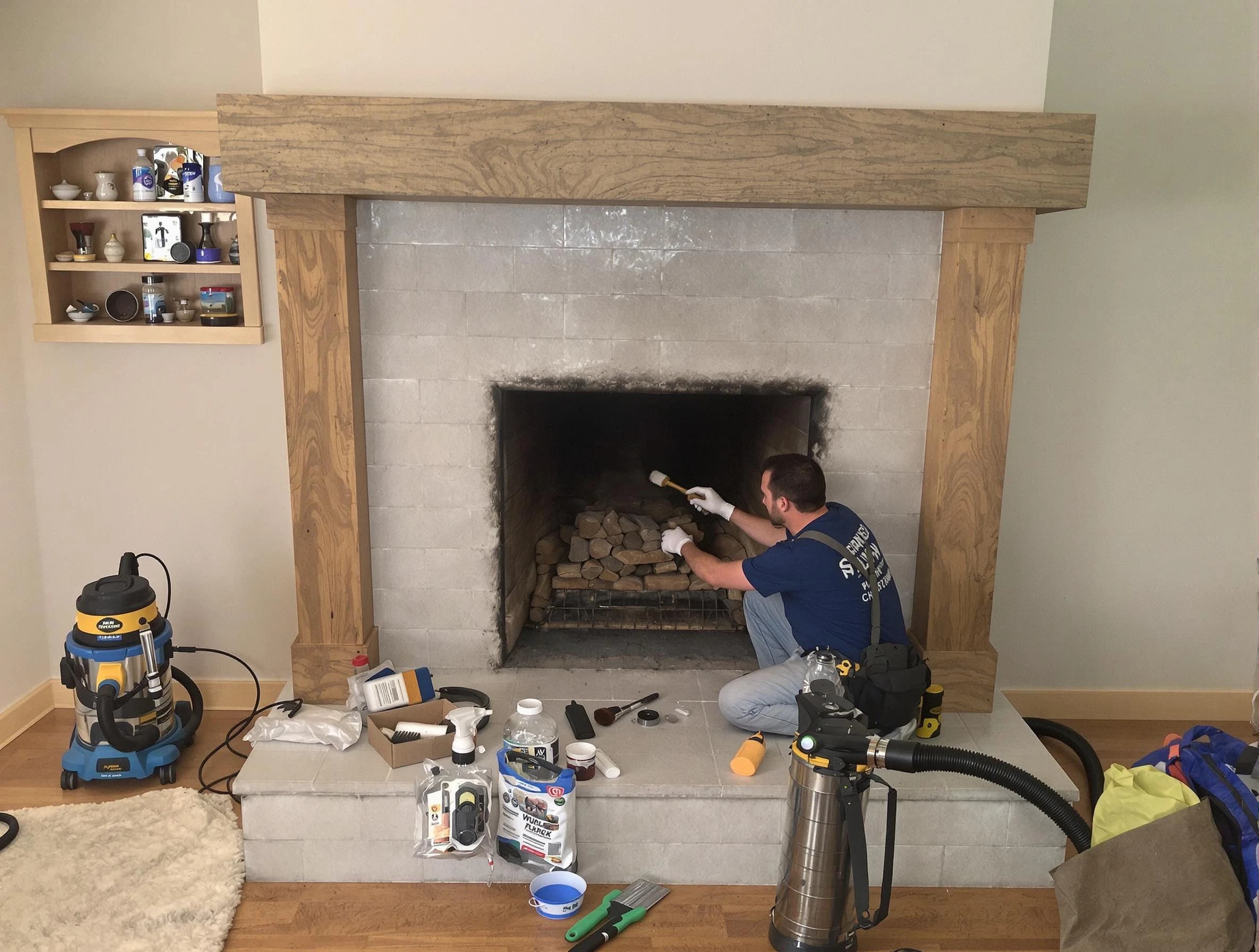 Detailed creosote removal process by Ettrick Chimney Sweep in Ettrick, VA