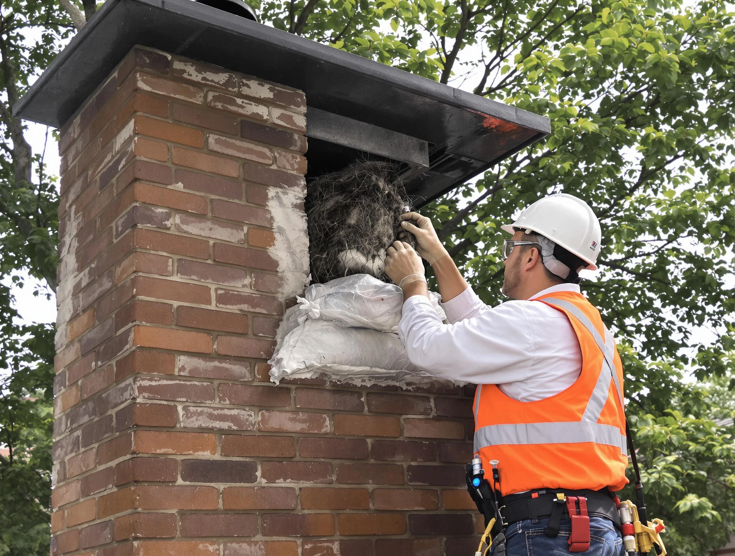 Humane removal of debris and animals by Ettrick Chimney Sweep in Ettrick, VA