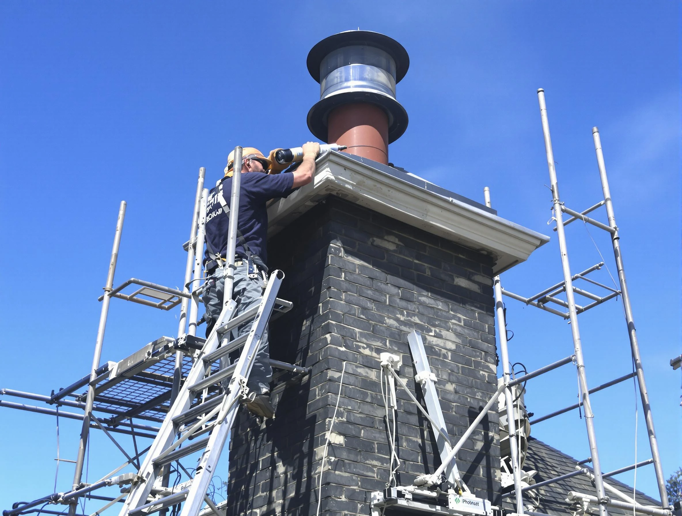 Sturdy chimney crown finished by Ettrick Chimney Sweep in Ettrick, VA