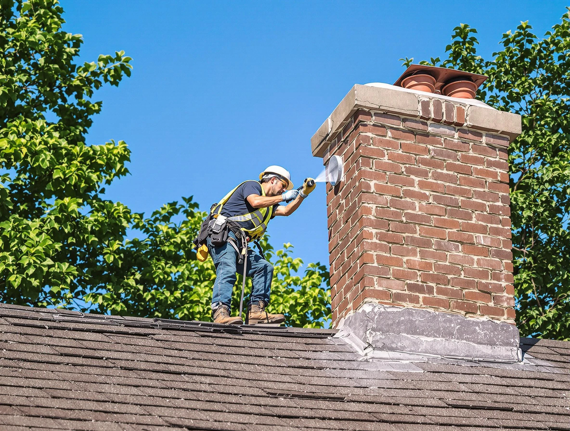 Ettrick Chimney Sweep performing an inspection with advanced tools in Ettrick, VA
