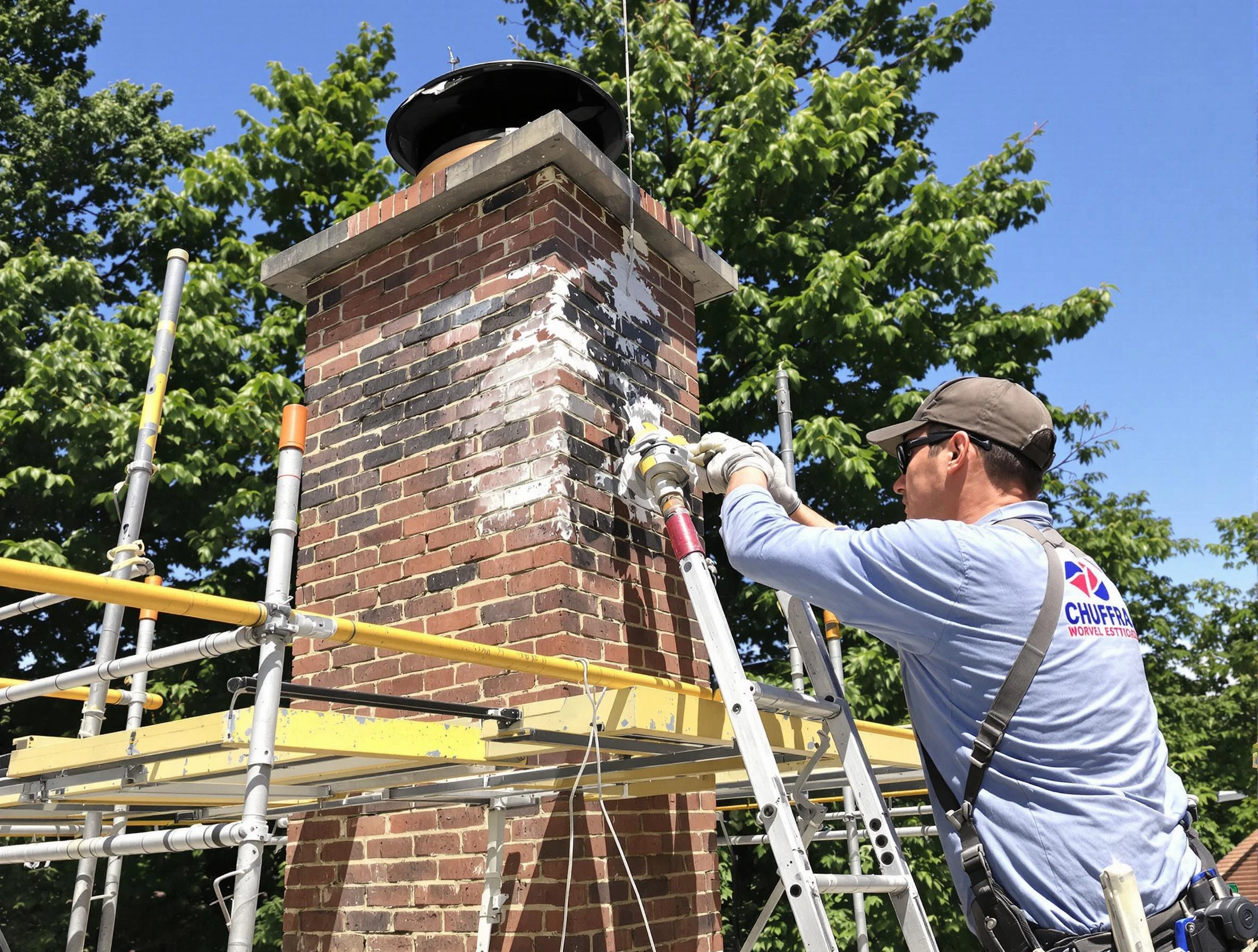 Structural chimney repair by Ettrick Chimney Sweep in Ettrick, VA